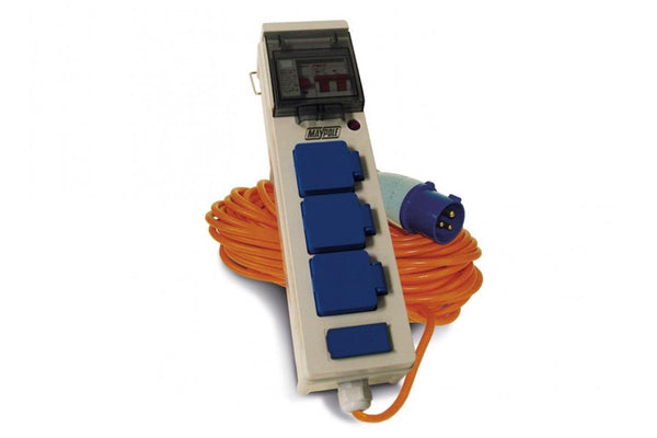Mobile Mains Power Unit with USB Ports - 5 Way Power