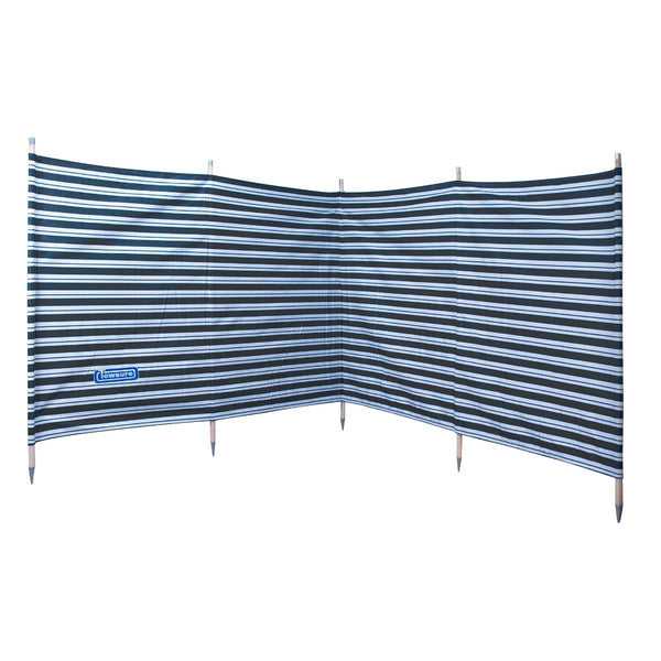Deluxe 345cm 5 Pole Windbreak with Awning Channel Fitting - Grey