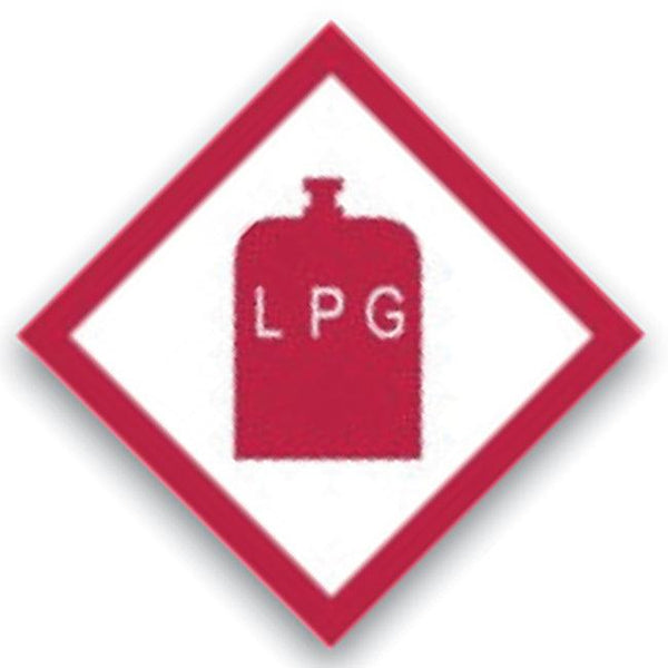 LPG Gas Warning Sticker