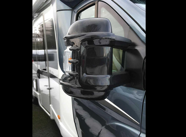 Milenco Wide Arm Motorhome Mirror Protectors - Black