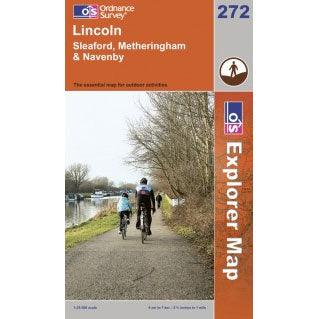 OS Explorer Map 272 - Lincoln Sleaford Metheringham & Navenby