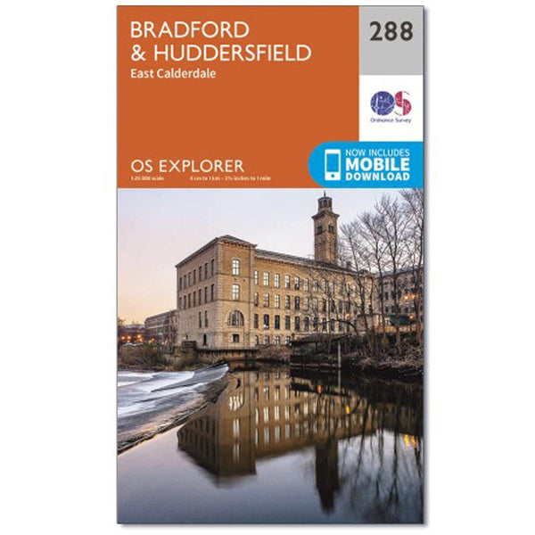 OS Explorer Map 288 - Bradford & Huddersfield East Calderdale