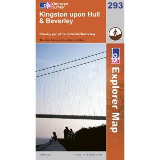 OS Explorer Map 293 - Kingston upon Hull & Beverley