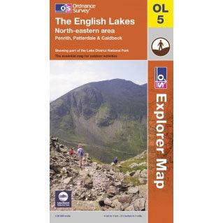 OS Explorer Map OL5 - The Lake District: NE area Penrith Patterdale & Caldbeck