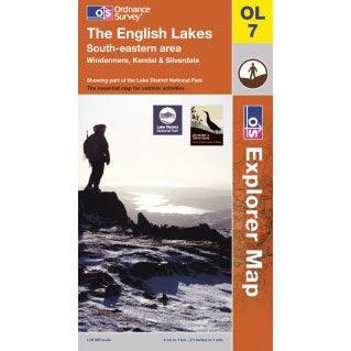 OS Explorer Map OL7 - The Lake District: SE area Windermere Kendal & Silverdale