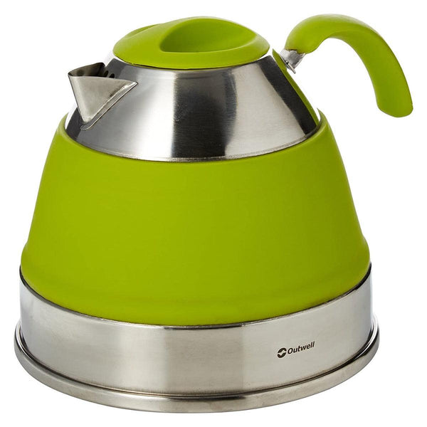 Outwell Collaps Silicone Folding Kettle - 2.5 Litre Lime Green