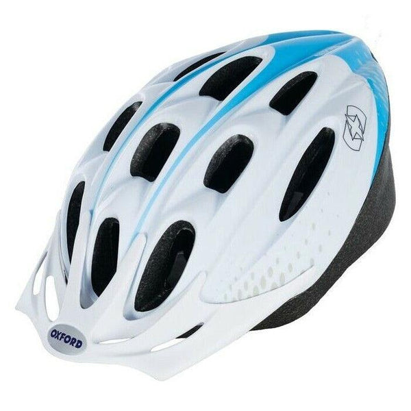 Oxford F15 Hurricane Cycle Helmet - White/Blue