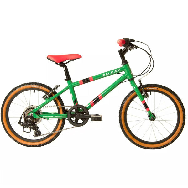 Raleigh Pop 18 Green - 18" Wheel Kids Bike