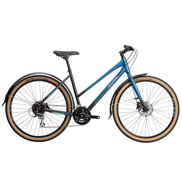 Raleigh Strada City Open Frame Hybrid Bike - Blue
