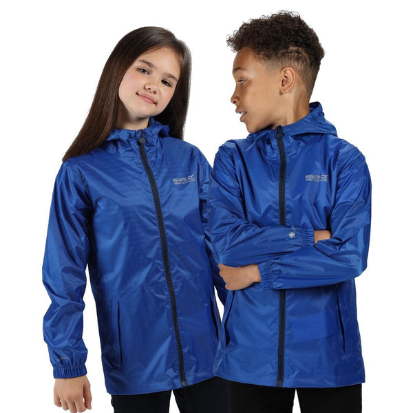 Regatta Kids Waterproof Packaway Pack It Jacket III - Nautical Blue