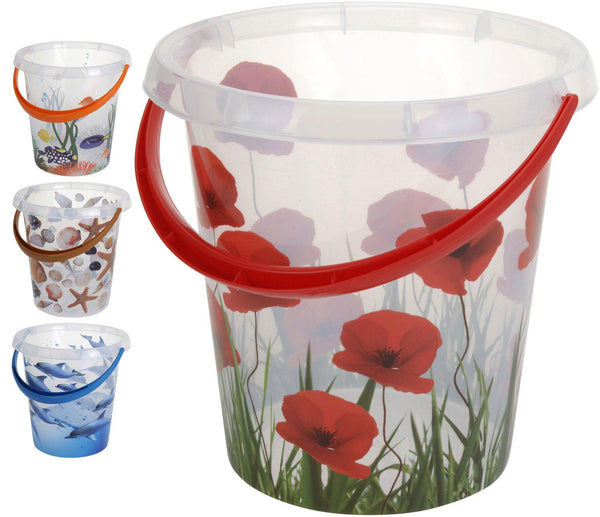 12L Bucket - Sea Print Design