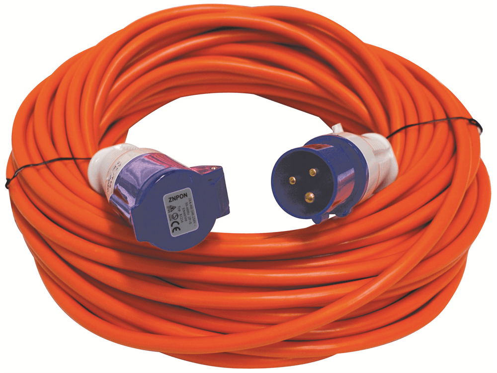 16 Amp Caravan / Camping Mains Lead - 25 Metre (2.5mm Core) - Towsure