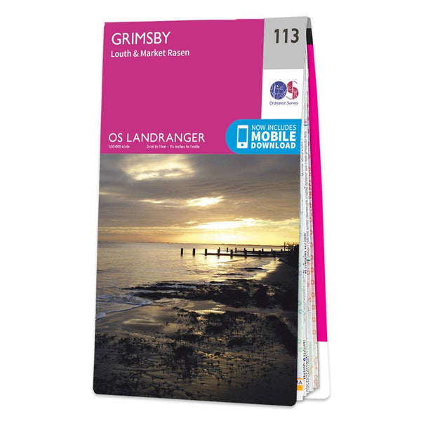 OS Landranger Map 113 Grimsby Louth & Market Rasen