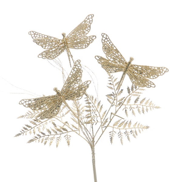 Festive 65cm Gold Butterfly Stem