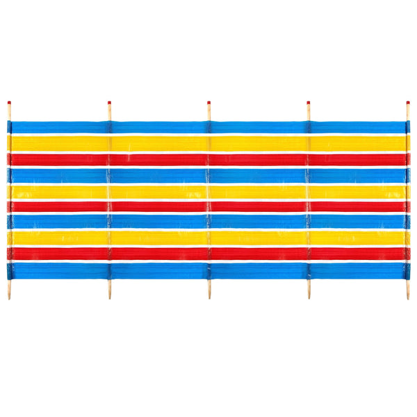 5 Pole Windbreak Tall - Multi Colour