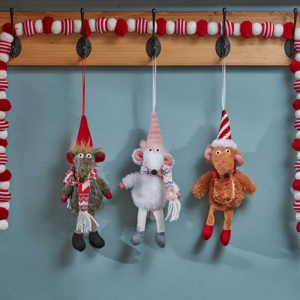 Three Kings Razza Rat Christmas Plush Pendant Decoration