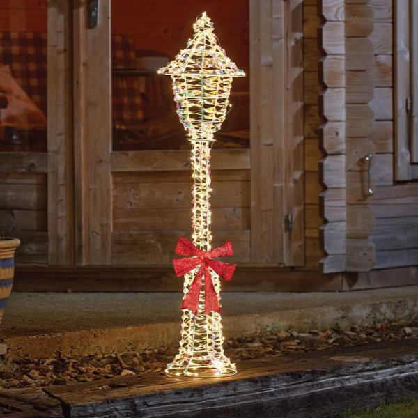 Three Kings Opalight Low Voltage Illuminated Christmas Lamp Post - 90cm