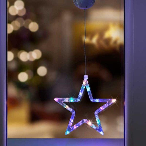 Three Kings Windodecor Star  - Illuminated Christmas Window Decoration
