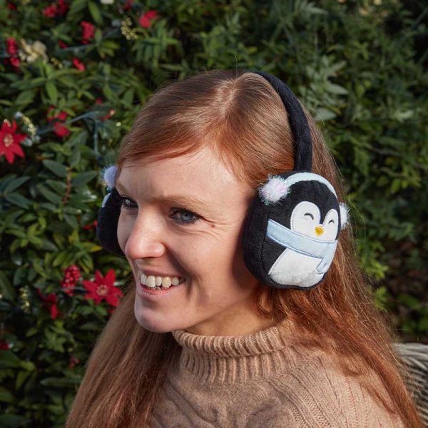 Three Kings Penguin Christmas Earmuffs
