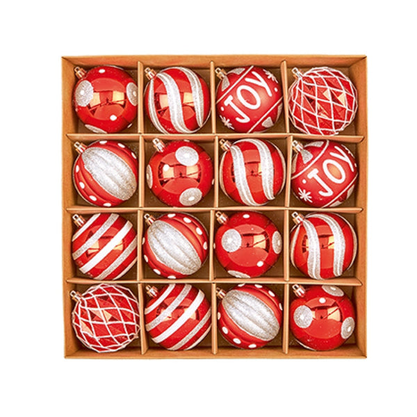 Christmas Candy Bauble Set - 16 Piece