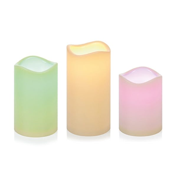 Colour Changing LED Candles - Set of 3