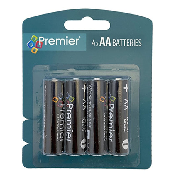Premier AA Alkaline Batteries - Pk4