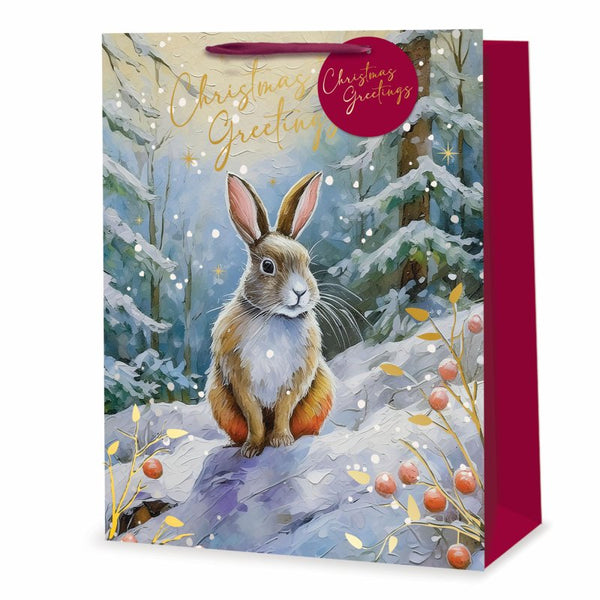 Traditional Rabbit Pattern Gift Bag - Extra Large