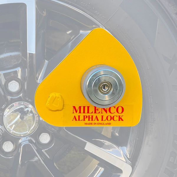 Milenco Alpha Gold Caravan Wheel Lock Wheelclamp