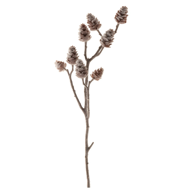 Festive 42cm Iced Pine Cone Spray
