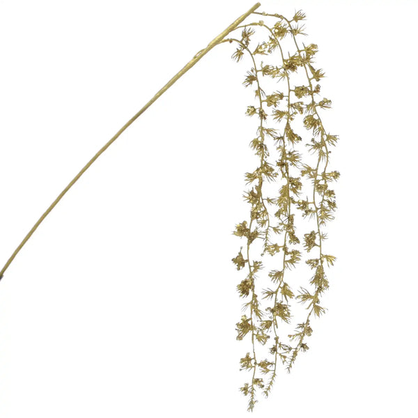 Festive 45cm Gold Glitter Drop Stem
