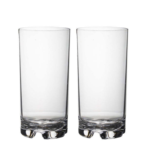 Gimex Solid Line Long Drink Acrylic Glass 570ml - Set of 2