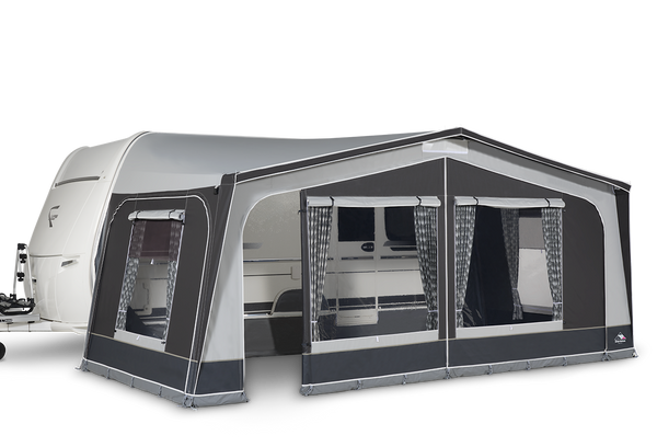 Dorema Monza 240 DeLuxe Caravan Awning - Charcoal/Grey