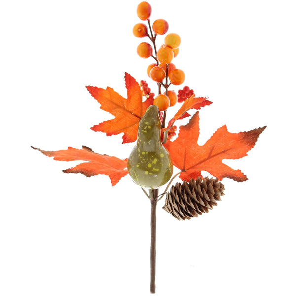 Festive 27cm Autumn Orange Harvest Spray
