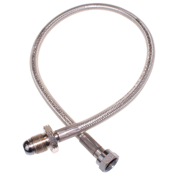 750mm Stainless Steel Propane Gas Pigtail Hose W20 x POL