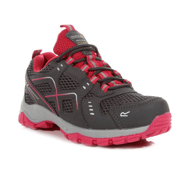 Regatta Vendeavour Children's Walking Shoes - Granite/Pink