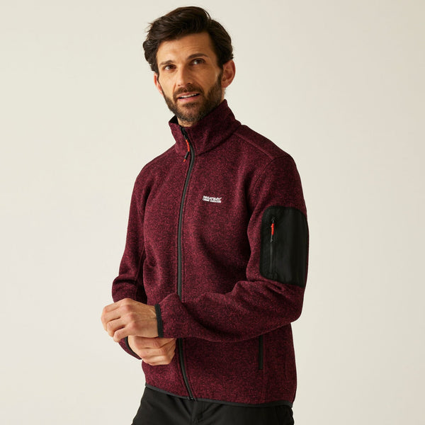 Regatta Newhill Men's Full-Zip Fleece - Maroon