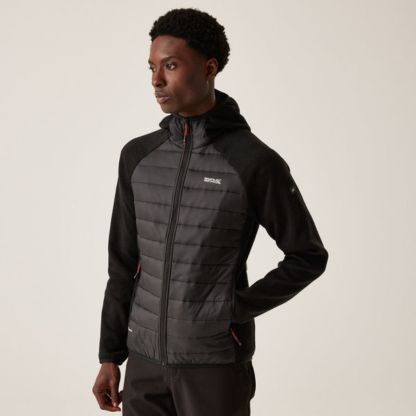 Men's Newhill Hybrid Jacket - Black Red Ochre