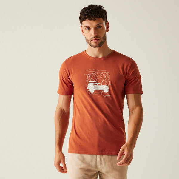 Regatta Men's Cline IX T-Shirt - Baked Clay