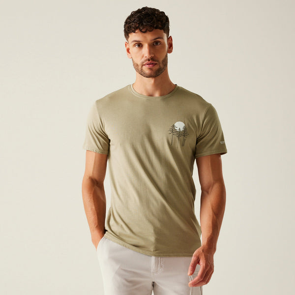 Regatta Men's Breezed V T-Shirt - Golden Sand