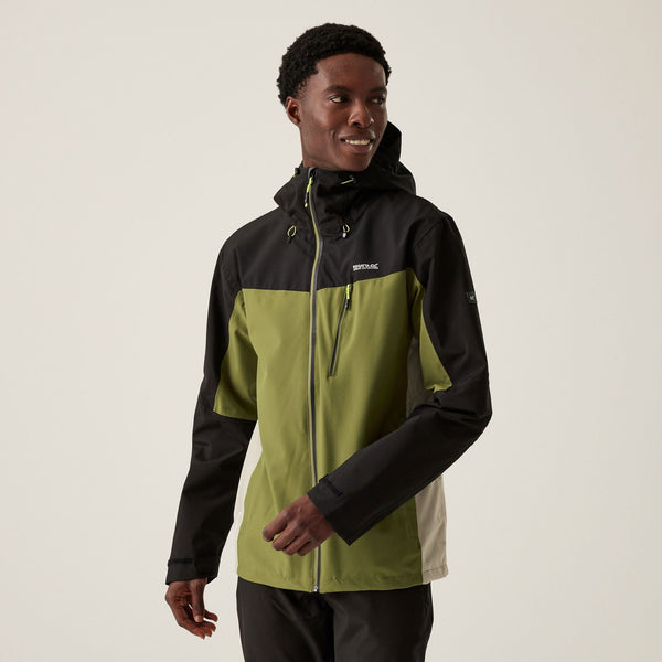 Men's Regatta Birchdale Waterproof Jacket - Nephrite Green Black