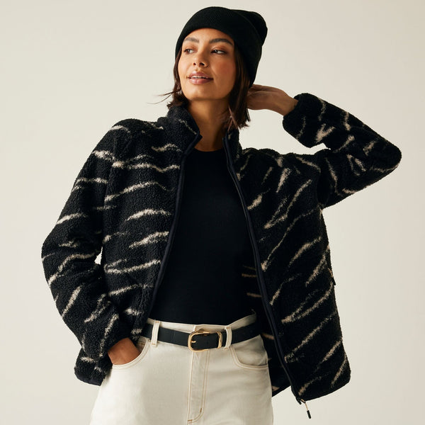 Regatta Frankie Women's Borg Fleece - Vanilla Stripe
