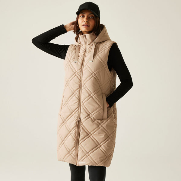Regatta Rurietta Long Length Women's Bodywarmer - Soft Taupe