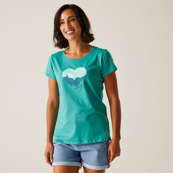 Regatta Women's Breezed V T-Shirt - Turquoise