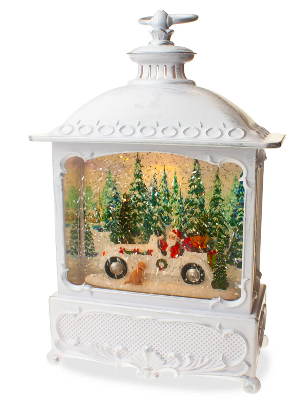 Snowtime Water Spinner Lantern - Santa
