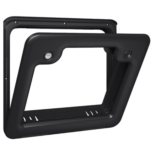 Thetford 26805827 Service Access Door 3 with Lock & Push Button - Black