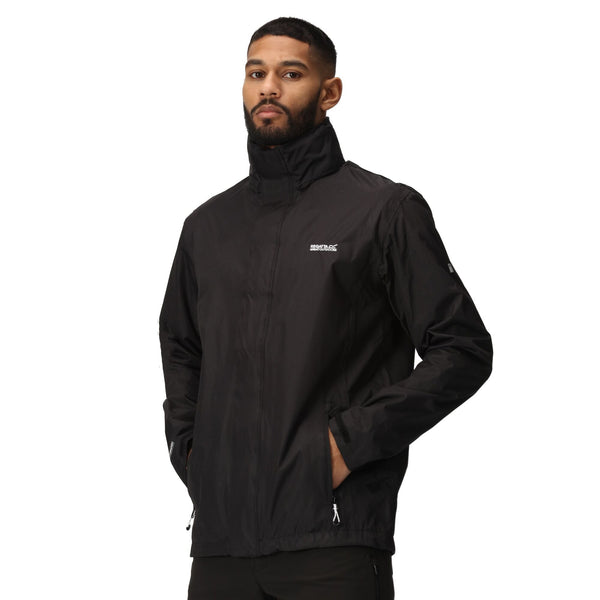 Men's Regatta Matt Waterproof Jacket - Black