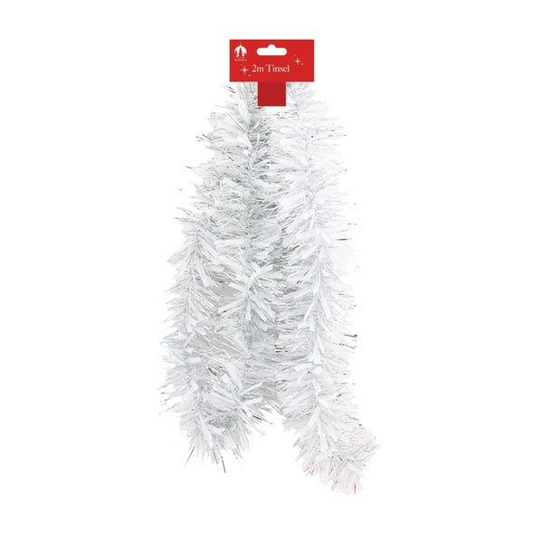 Tinsel 2 Metre Chunky - White