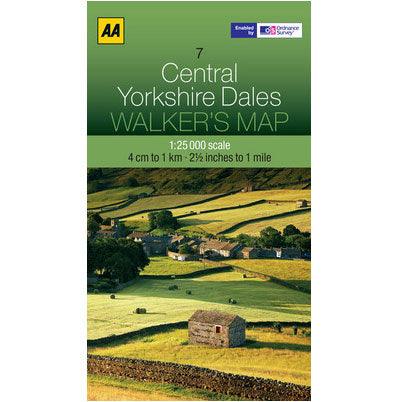AA Walkers Map 7: Central Yorkshire Dales