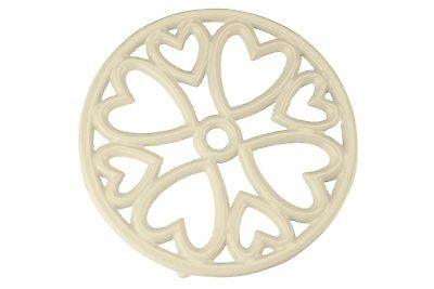 Apollo Cast Iron Round Trivet - Cream