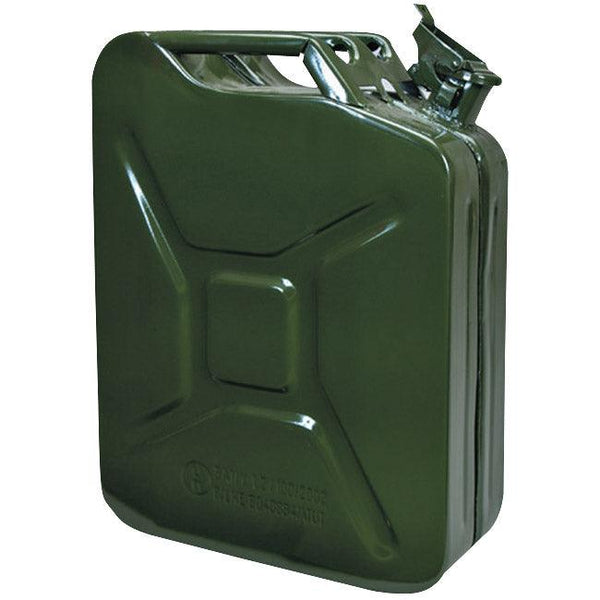 Army Type Metal Fuel Can - 10 Litres